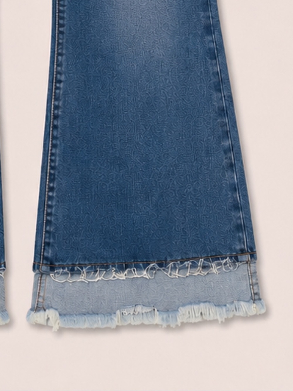 Fashion Nova Flare Jeans with Frayed Hem-Size 7(28) - Picture 2 of 5